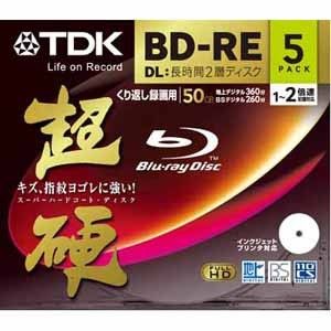 BEV50HCPWA5A【税込】 TDK 2倍速対応BD-RE DL 5枚パック　50GB　ホワイトプリンタブル 超硬 [BEV50HCPWA5A]【返品種別A】