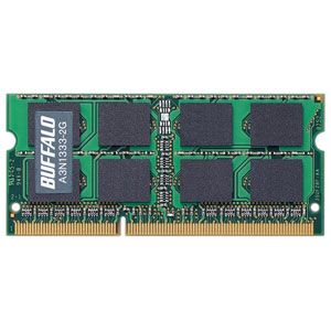 A3N1333-2G【税込】 バッファロー ノートパソコン用メモリ 2GBPC3-10600（DDR3-1333）対応 [A3N13332G]【返品種別B】【送料無料】