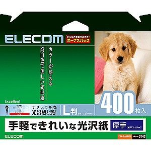 EJK-GAYL400【税込】 エレコム L判写真用紙(光沢紙・400枚) [EJKGAYL400]【返品種別A】【2sp_120810_blue】