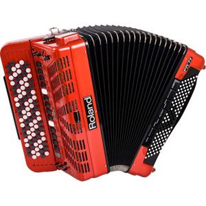 FR-7XB-RD【税込】 ローランド ボタンタイプ・Vアコーディオン　レッド ROLAND V-Accordion [FR7XBRD]【返品種別B】【送料無料】