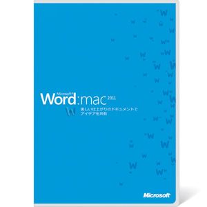 Word for Mac 2011【1ユーザー/1インストール版】【税込】 パソコンソフト マイクロソフト 【返品種別A】【送料無料】