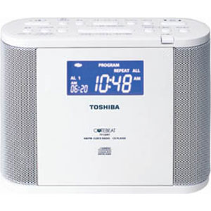 TY-CDR7-W【税込】 東芝 クロック付きCDラジオ TOSHIBA CUTEBEAT [TYCDR7W]【返品種別A】【送料無料】