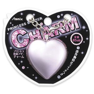 GE037P【税込】 Asmix プリンセス防犯ブザー チャーム （ピンク） PRINCESS BUZZER CHARM [GE037P]【返品種別A】【8/16am9:59迄プラチナ3倍ゴールド2倍】【Joshin webはネット通販1位(アフターサービスランキング)/日経ビジネス誌2012】