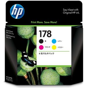 CR281AA【税込】 ヒューレット・パッカード HP178 インクカートリッジ 4色マルチパック HP178 [CR281AA]【返品種別A】【2sp_120810_blue】【送料無料】