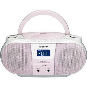 TY-CR10-P【税込】 東芝 CDラジオ　ピンク TOSHIBA　CUTEBEAT [TYCR10P]【返品種別A】【送料無料】【Joshin webはネット通販1位(アフターサービスランキング)/日経ビジネス誌2012】