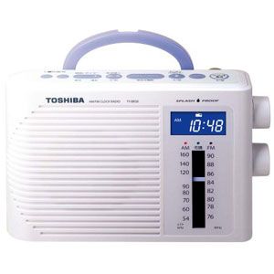 TY-BR30-W【税込】 東芝 防水クロックラジオ　ホワイト TOSHIBA [TYBR30W]【返品種別A】【2sp_120810_blue】【送料無料】【Joshin webはネット通販1位(アフターサービスランキング)/日経ビジネス誌2012】