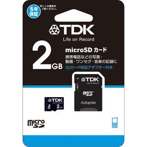 T-MCSD2GB【税込】 TDK microSDメモリーカード 2GB [TMCSD2GB]【返品種別A】【2sp_120810_blue】