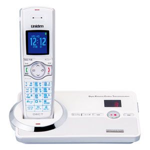 DECT3080-W【税込】 ユニデン デジタルコードレス電話機（親機コードレス）ホワイト Uniden 可憐 [DECT3080W]【返品種別A】【送料無料】