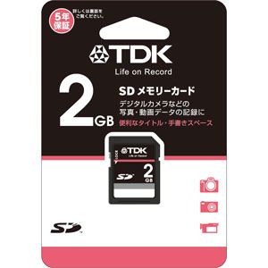 T-SD2GB【税込】 TDK SDメモリーカード 2GB [TSD2GB]【返品種別A】【2sp_120810_blue】