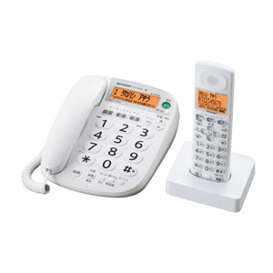 JD-V35CL【税込】 シャープ デジタルコードレス電話機（子機1台）　ホワイト系 SHARP [JDV35CL]【返品種別A】【送料無料】