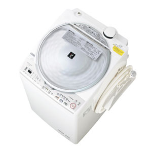 ES-TX810-S【税込】 シャープ 8.0kg 洗濯乾燥機（シルバー系） SHARP 穴なし槽カビぎらい　プラズマクラスター洗濯機 [ESTX810S]【返品種別A】【送料無料】