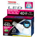 LDA4N-G-E17/S【税込】 東芝 LED電球 ミニクリプトン電球形 4.4W（全光束：440lm/昼白色相当） E-CORE（イー・コア） ［LDA4NGE17S］【返品種別A】【RCP】