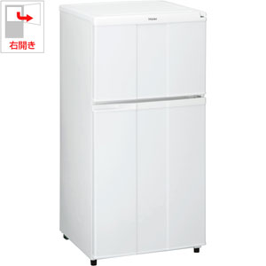 JR-N100C-W【税込】 ハイアール 98L 2ドア冷蔵庫（直冷式）　ホワイト Haier [JRN100CW]【返品種別A】【送料無料】