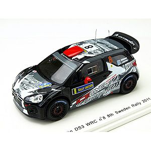 1/43 シトロエン DS3 WRC 2011年 スウェーデンラリー 8位 #8【S3302】 【税込】 スパーク [スパーク S3302 シトロエン スウェーデンラリー #8]【返品種別B】【送料無料】【8/16am9:59迄プラチナ3倍ゴールド2倍】【Joshin webはネット通販1位(アフターサービスランキング)/日経ビジネス誌2012】