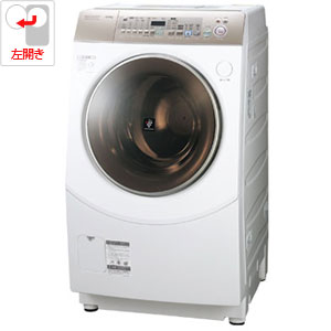 ES-V530-NL【税込】 シャープ 10.0kg ドラム式洗濯乾燥機　【左開き】　ゴールド系 SHARP プラズマクラスター洗濯機 [ESV530NL]【返品種別A】【送料無料】