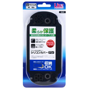 【PS Vita】シリコンカバーPSV　ブラック 【税込】 リンクスプロダクツ [LX-SPV006]【返品種別B】【RCPmara1207】