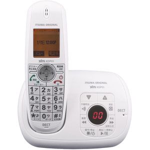 KDP01PW【税込】 イツワ デジタルコードレス電話機（親機コードレス）パールホワイト KITS [KDP01PW]【返品種別A】【送料無料】