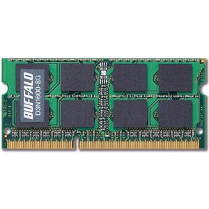D3N1600-8G【税込】 バッファロー PC3-12800(DDR3-1600)対応 204Pin用 DDR3 SDRAM S.O.DIMM 8GB [D3N16008G]【返品種別B】【送料無料】