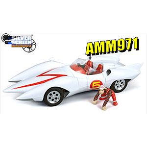 1/18 Speed Racer Mach 5（ホワイト/レッド）【AMM971】 【税込】 アメリカンマッスル [AMM971 Speed Racer Mach 5]【返品種別B】【送料無料】【8/16am9:59迄プラチナ3倍ゴールド2倍】【Joshin webはネット通販1位(アフターサービスランキング)/日経ビジネス誌2012】