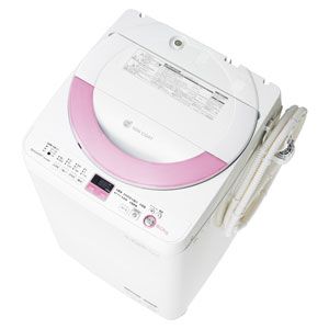 ES-GE60N-P シャープ 6.0kg 全自動洗濯機　ピンク系 SHARP 穴なし槽カビぎらい [ESGE60NP]_