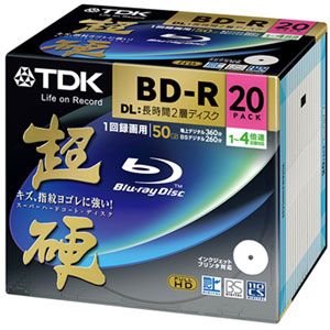 BRV50HCPWB20A【税込】 TDK 4倍速対応BD-R DL 20枚パック　50GB　ホワイトプリンタブル 超硬 [BRV50HCPWB20A]【返品種別A】【送料無料】【RCP】