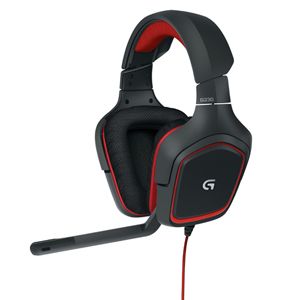 G230【税込】 ロジクール ステレオ ゲーミングヘッドセット（ブラック・レッド） Logicool G230 Stereo Gaming Headset [G230]【返品種別A】【送料無料】【RCP】