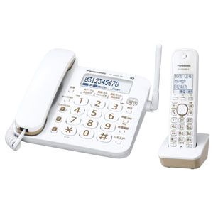 VE-GD23DL-W パナソニック デジタルコードレス電話機（子機1台）　ホワイト Panasonic　ル・ル・ル（RU・RU・RU）DECT 1.9GHz対応 [VEGD23DLW]★3/6am9:59迄P3倍★3/6am3:59迄Facebookいいね(新ルール)P5倍★