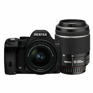 K-50 WK ブラツク ペンタックス デジタル一眼レフカメラ「PENTAX K-50」ダブルズームキット（ブラック）※レギュラーカラー PENTAX　K-50 [K50WKブラツク]