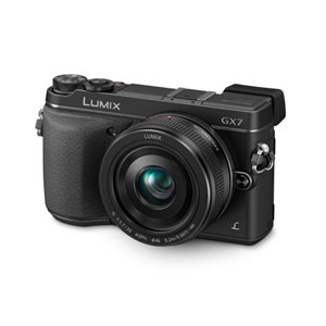 DMC-GX7C-K【税込】 パナソニック デジタル一眼カメラ「GX7」レンズキット（ブラック） Panasonic LUMIX DMC-GX7 [DMCGX7CK]【返品種別A】【送料無料】【RCP】