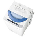 ES-GE55P-A【税込】 シャープ 5.5kg 全自動洗濯機　ブルー系 SHARP 穴なし槽 [ESGE55PA]【返品種別A】【oogata1129】【送料無料】【RCP】