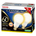 LDA8L-G/60W-2P 東芝 LED電球 一般電球形 ...
