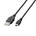 U2C-M10BK エレコム USB2.0ケーブル 1.0m(A to mini-Bタイプ・ブラック)