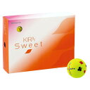 KIRASWEET TP YL 12P キャスコ ゴルフボール KIRA SWEET トランプ イエロー 1ダース Kasco