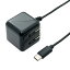 IPA-CC20/BK MCO キューブ型充電用 Type-Cケーブル一体型ACアダプタ 2m(ブラック)