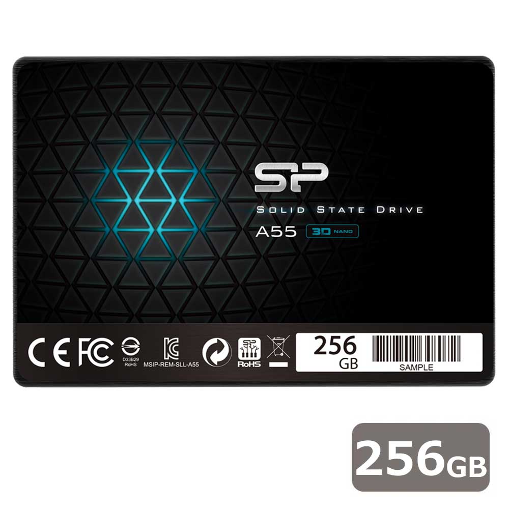 SiliconPower（シリコンパワー） Ace A55シリーズ SATA III(6Gb/s) 2.5インチ内蔵SSD 256GB メーカー3年保証 SPJ256GBSS3A55B