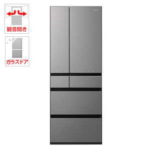 （標準設置料込）NR-F604WPX-H パナソニック 600L 6ドア冷蔵庫（ミスティダークグレー） Panasonic