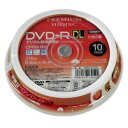 HDDR21JCP10SP HIDISC ^p8{ΉDVD-R DL 10pbN8.5GB Chv^u