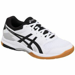 TVR719-0190-23.5 アシックス 男女兼用 バレーボール シューズ（ホワイト×ブラック・23.5cm） asics GEL-ROCKET 8の画像