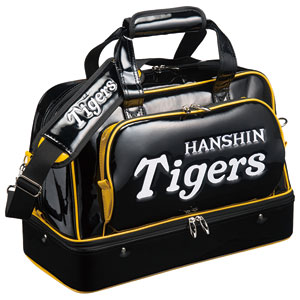 HTBB-7513 BK/YE レザックス 阪神タイガース ボストンバッグ 2段（ブラック×イエロー） HANSHIN Tigers [BBHTBB7513BKYE]【返品種別A】