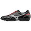 P1GD1723 ミズノ サッカートレーニングスパイク(ブラック×シルバー×レッド・25.5cm) MIZUNO MONARCIDA 2 FS AS
