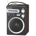 RAD-T555Z オーム ワイドFM/AM ポータブル木製ラジオ AudioComm OHM
