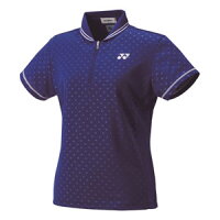 YO 20440 472 M ヨネックス テニス・バドミントン ウェア（レディース）（ミッドナイトネイビー・サイズ：M） YONEX ウィメンズゲームシャツ（スリム）の画像