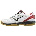 71GA194509230 ミズノ バドミントンシューズ(ホワイト×ブラック×レッド・サイズ:23.0cm) MIZUNO スカイブラスター 71GA1945