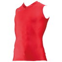 32MA8153622XL ミズノ メンズ Vネックノースリーブシャツ(チャイニーズレッド・サイズ:2XL) mizuno ドライアクセルバイオギアシャツ