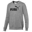 PAJ-851750-03-L プーマ メンズ ESS ロゴクルースウェット(ミディアムグレー・サイズ:L) PUMA