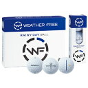 WF-RAIN WH 12P キャスコ ウェザーフリー 雨用ゴルフボール 1ダース 12個入り(ホワイト) Kasco WEATHER FREE 雨用ボール