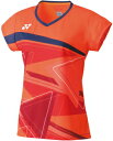 YO-20521-686-L ヨネックス レディース ゲームシャツ(フラッシュオレンジ・サイズ:L) YONEX