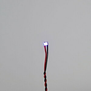 ワンタッチLEDシリーズ2 配線済超小型LEDランプ 紫外線 UV405nm（2個入)【LEDS-UVI】 ハイキューパーツ