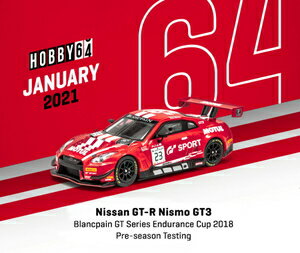 1/64 Nissan GT-R Nismo GT3 Blancpain GT Series Endurance Cup 2018 Pre-season Testing【T64-035-18BGT23】 Tarmac　Works