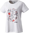DIW-WS0021-146-L Prince(プリンス) Tシャツ レディース テニスウェア(WHT・サイズ:L)